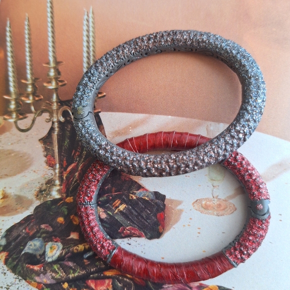 KMO 2 pc cuff bangles bracelet - Picture 10 of 10